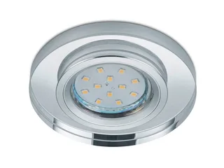 LED Einbaustrahler, Dimmfunktion, LED wechselbar, Warmweiß, Decken-einbauleuchte, Einbau Decken-spots dimmbar, Silber Ø 9cm från Trio i Silver – produktbild 1 av 5