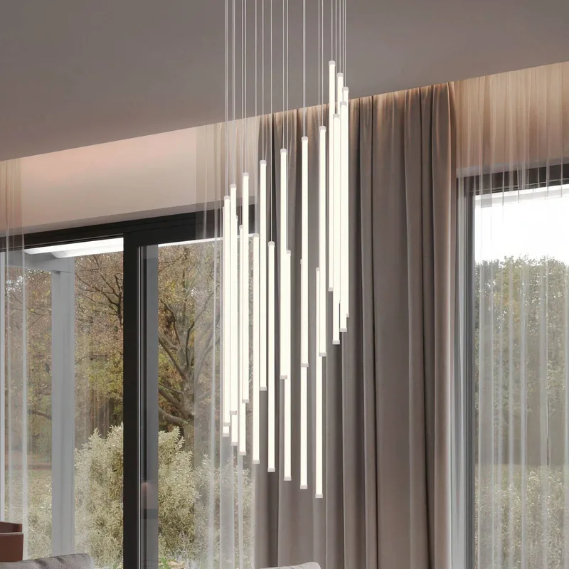 LED hanglamp Baxter, Ø 37 cm, metaal CCT dimbaar by Trio in Light grey – product photo