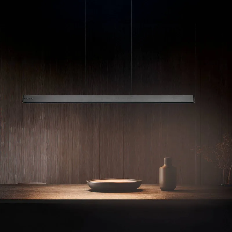LED hanglamp Donegal, lengte 150 cm, CCT fra Trio i Sort – produktbillede