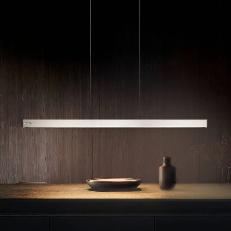 LED hanglamp Donegal, nikkelkleurig, lengte 150 cm, CCT fra Trio i Nikkel – produktbillede