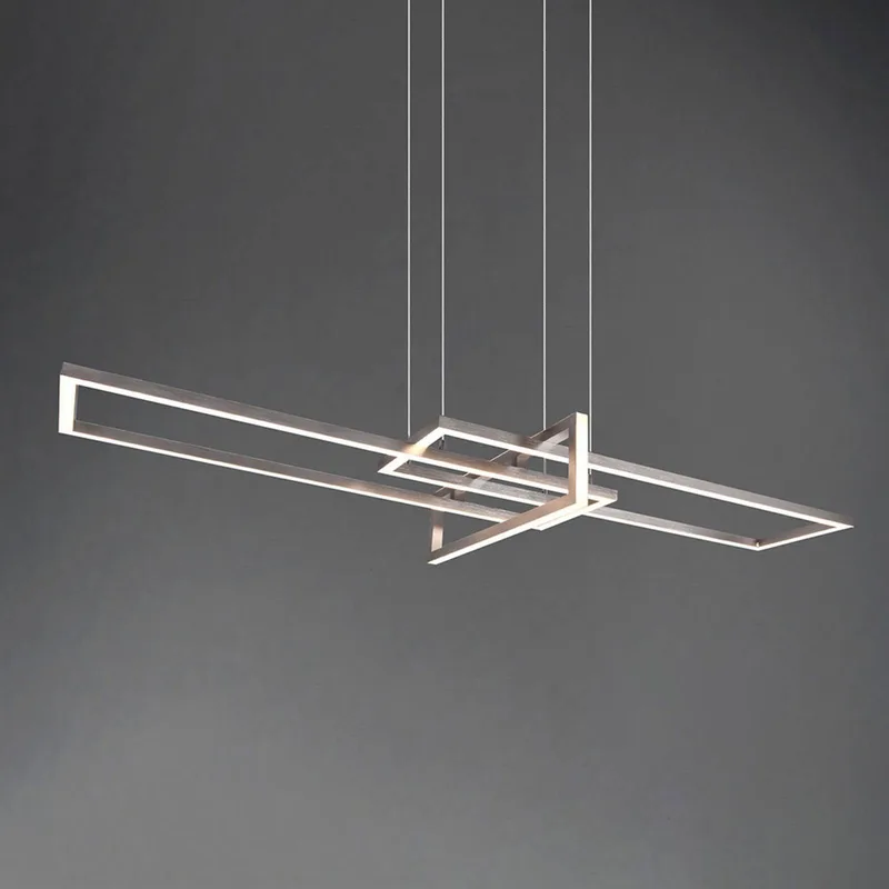 LED hanglamp Salinas, 3.000 K, nikkel mat de Trio en Mat nikkel – photo produit