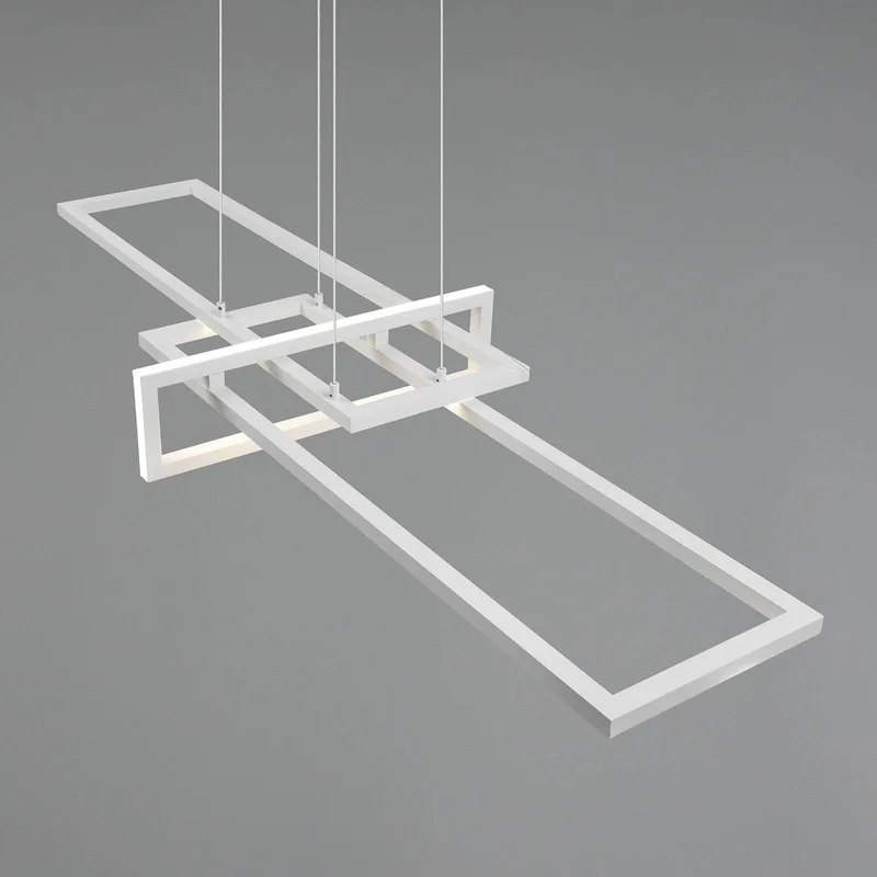 LED hanglamp Salinas, 4.000 K fra Trio i Mat wit – produktbillede
