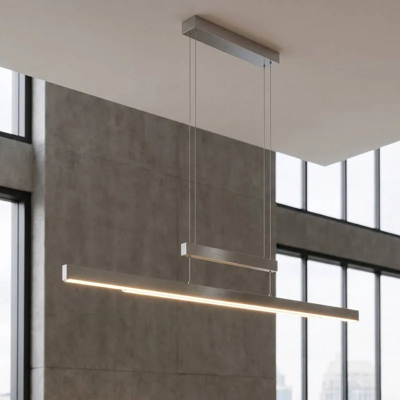 LED hanglamp Trajan, 2.700-5.000K von Trio in Nikkel mat – Produktfoto