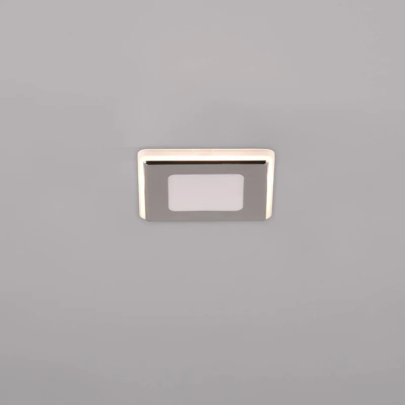 LED inbouwlamp Nimbus IP44 8,5x8,5cm 830 de Trio en Chrome – photo produit