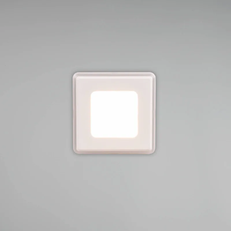 LED inbouwlamp Nimbus IP44 8,5x8,5cm 830 wit van Trio in Mat wit – productfoto