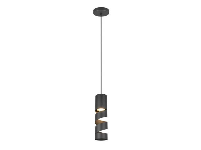 LED Pendelleuchte, Dimmfunktion, LED wechselbar, warmweiß, Klein-e hängend über-n Esstisch & Nachttisch Bett von Trio in Schwarz – Produktfoto