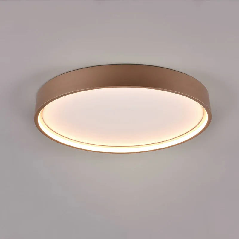 LED plafondlamp Doha, CCT, koffiekleur fra Trio i Koffie, Hvid – produktbillede