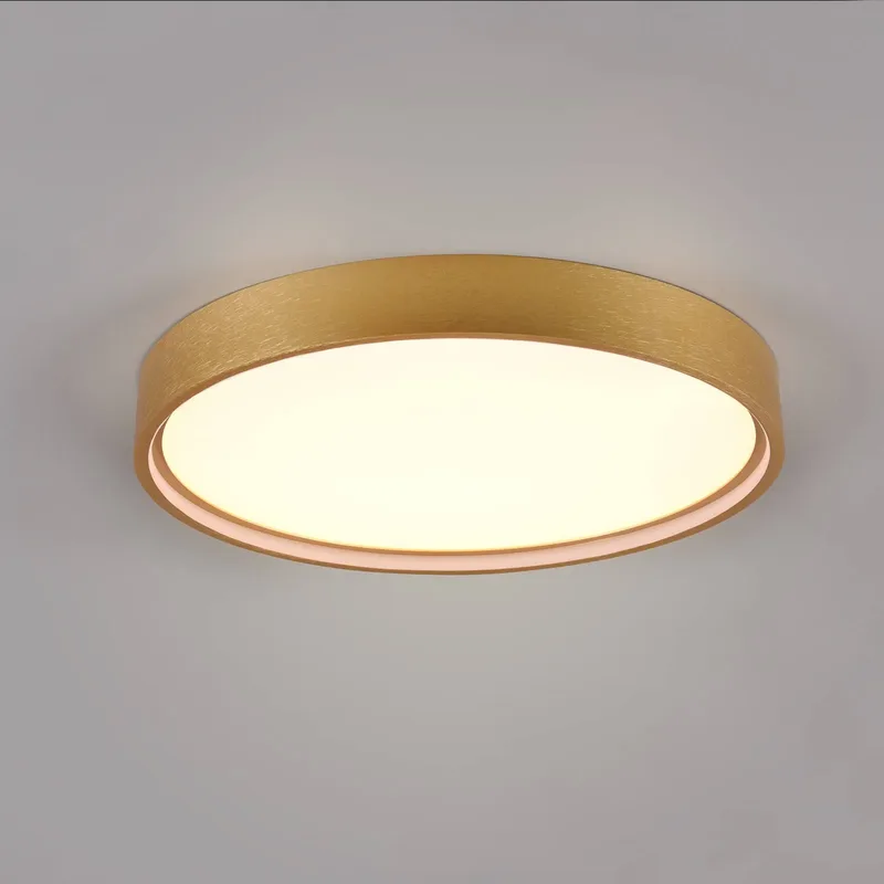 LED plafondlamp Doha, CCT, messing mat van Trio in Mat messing, Wit – productfoto