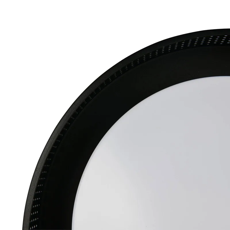 LED plafondlamp Filippo matzwart Ø 33 cm metaal CCT IP44 de Trio en Matzwart, Blanc – photo produit