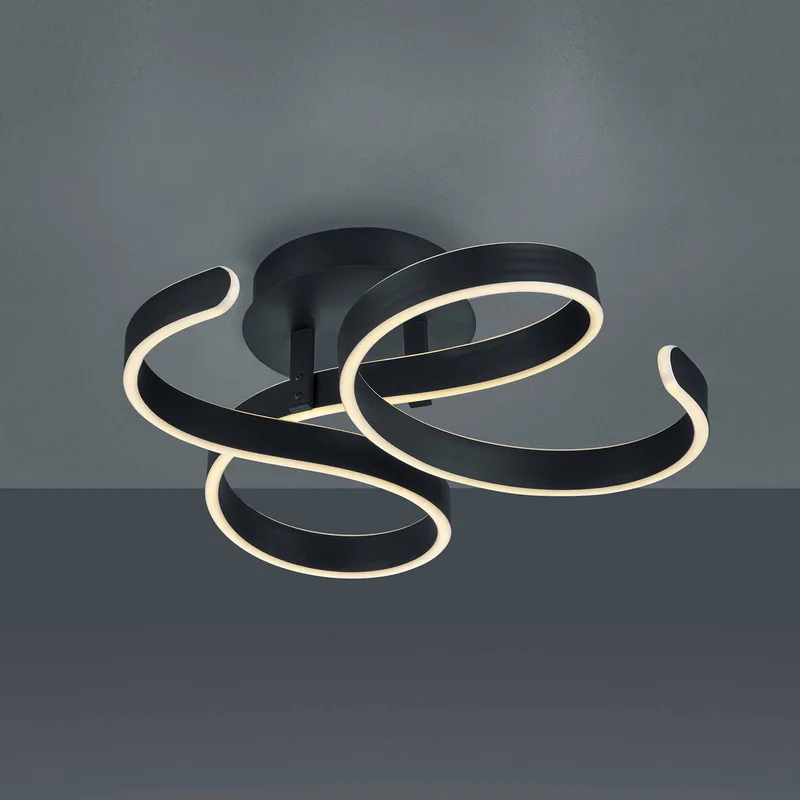 LED plafondlamp Francis de Trio en Anthracite – photo produit