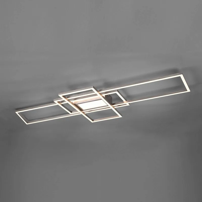 LED-Deckenlampe Irvine 3.000-6.500 K, nickel matt von Trio in Mat nikkel – Produktfoto
