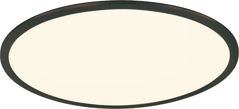 LED Plafondlamp - Plafondverlichting - 31W - Warm Wit 3000K - Dimbaar - Rond - Aluminium von Trio in Schwarz – Produktfoto