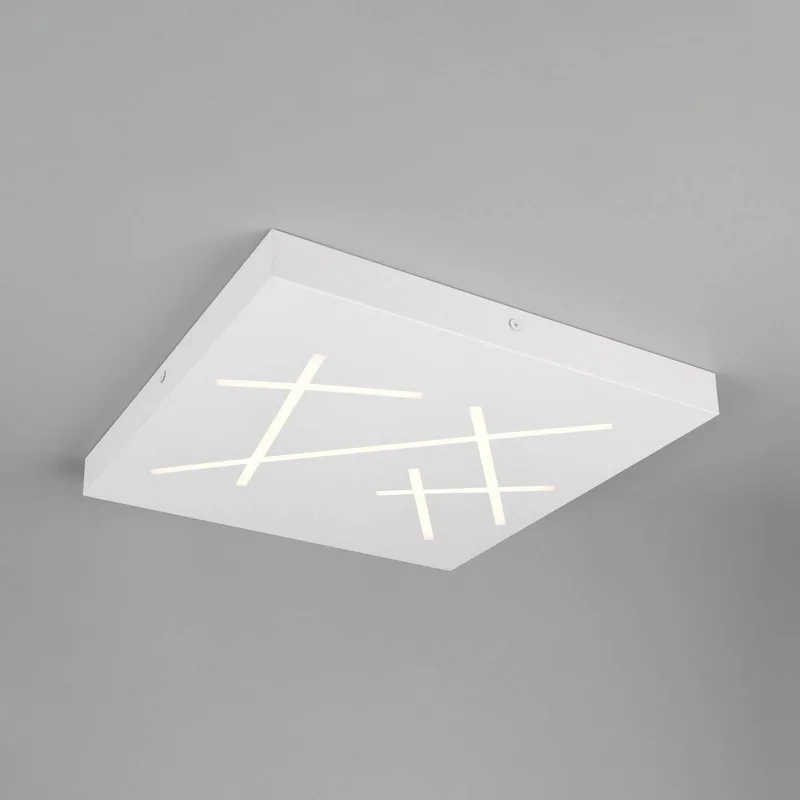 LED plafondlamp Snip, mat lengte 50 cm, metaal, CCT fra Trio i Hvid – produktbillede