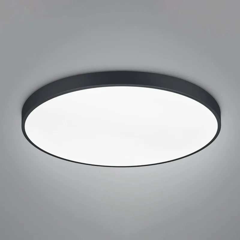 LED plafondlamp Waco, CCT, Ø 75 cm, matzwart fra Trio i Zwart mat – produktbillede
