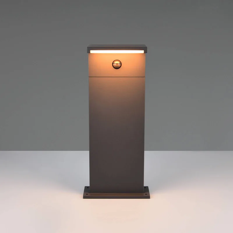 LED sokkellamp Ravi, hoogte 50 cm, sensor, IP54 fra Trio i Antracit – produktbillede