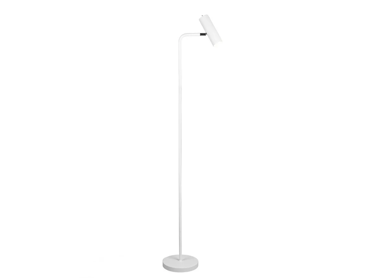 LED Stehlampe Spot schwenkbar mit GU10 LED, Höhe 151cm, dimmbar, LED wechselbar, Warmweiß, Stehleuchte modern zum Lesen, Wohnzimmer Lese-Lampe stehend de Trio en Blanc – photo produit