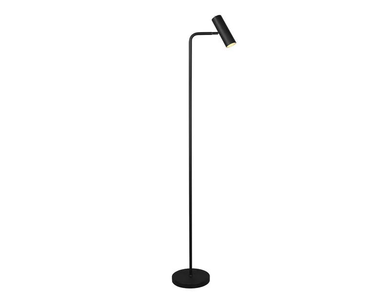 LED Stehlampe Spot schwenkbar mit GU10 LED, Höhe 151cm, dimmbar, LED wechselbar, Warmweiß, Stehleuchte modern zum Lesen, Wohnzimmer Lese-Lampe stehend von Trio in Schwarz – Produktfoto