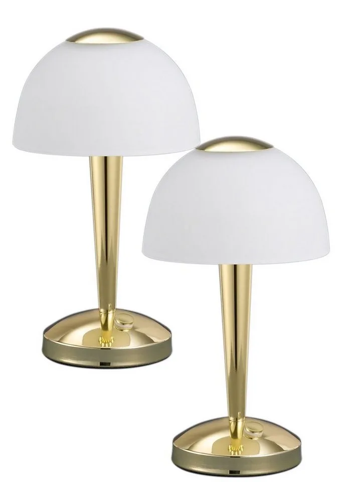 LED Tischleuchte, LED fest integriert fra Trio i Guld – produktbillede