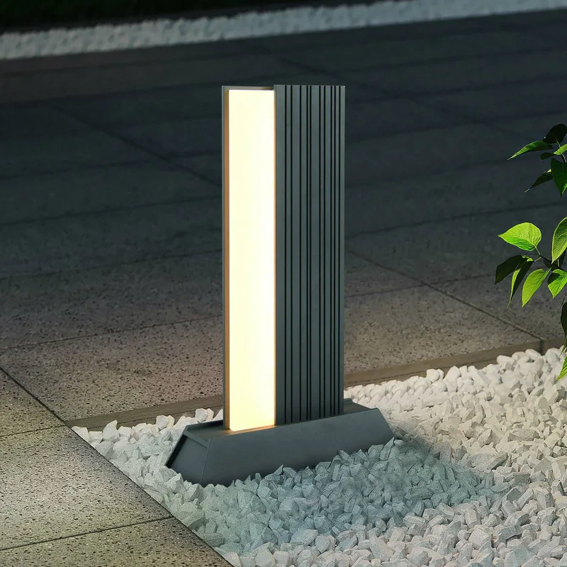 LED tuinpadverlichting MARIZA, hoogte 50 cm, metaal, IP65 de Trio en Anthracite – photo produit