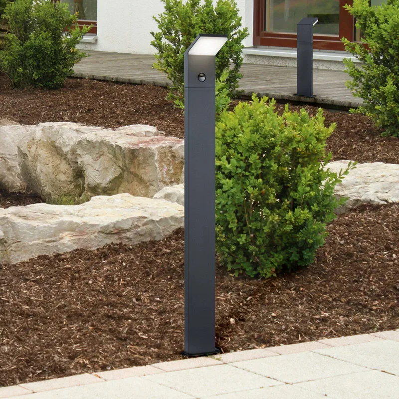 LED tuinpadverlichting PEARL, hoogte 50 cm metaal IP54 de Trio en Anthracite – photo produit