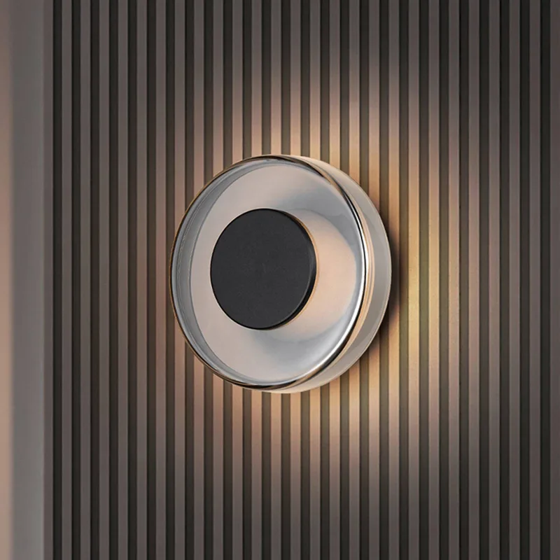 Applique murale LED à intensité variable Celeste de Trio en Chrome, Noir – photo produit