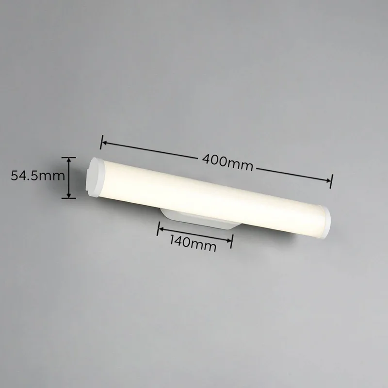 LED wandlamp Ernesto, breedte 40 cm, 4.000 K, IP44 van Trio in Mat wit – productfoto