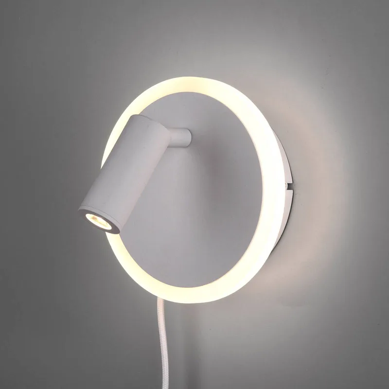 LED wandlamp Jordan, 2-lamps von Trio in Weiß – Produktfoto