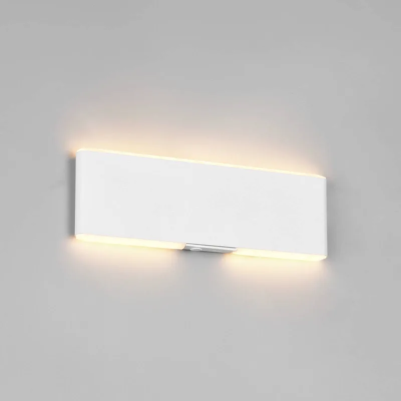 LED wandlamp op accu Conchita, breedte 22 cm, wit, metaal, CCT de Trio en Wit mat – photo produit
