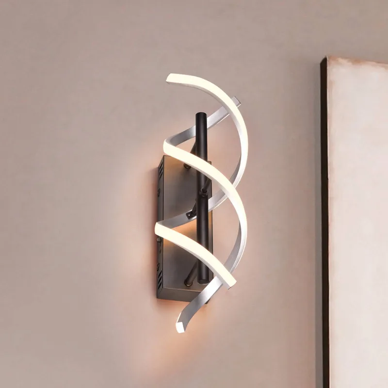 LED wandlamp Sequence, dimbaar, CCT, aluminium fra Trio i Geborsteld aluminium – produktbillede