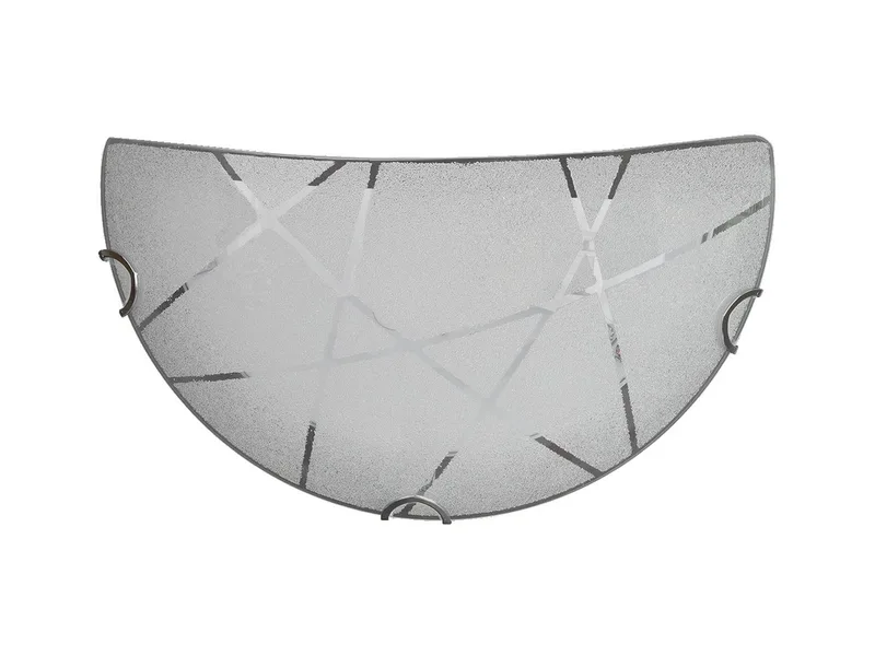 LED Wandleuchte, Dimmfunktion, LED wechselbar, Warmweiß, innen flach-e Designklassiker Lampe mit Dekor Lampenschirm Breite 30cm de Trio en Blanc – photo produit