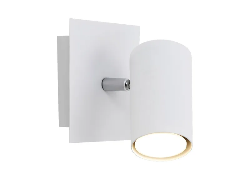 LED Wandstrahler Spot schwenkbar Höhe 12cm inkl. GU10 LED, dimmbar, LED wechselbar, Warmweiß, kleine innen Wand-Leuchte, Strahler für Wohnzimmer & Flur fra Trio i Hvid – produktbillede