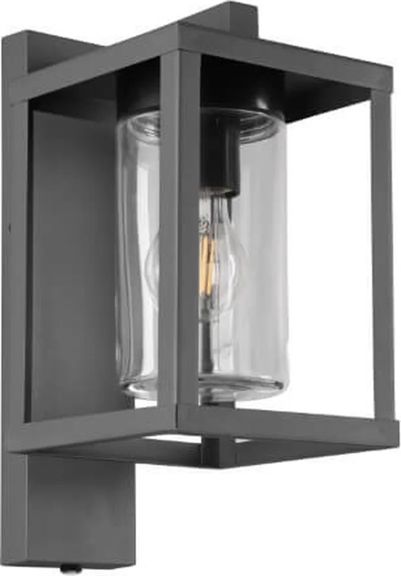 LUNGA - Wandlamp - excl. 1x E27 4 W - Schemersensor - Buitenverlichting - IP44 van Trio in Antraciet – productfoto