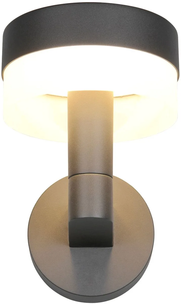 MACKENZIE - Wandlamp - incl. 1x SMD 8 W - Wandmontage - Niet geschikt voor externe dimmer - Niet dimbaar - Buitenverlichting - IP54 de Trio en Anthracite – photo produit