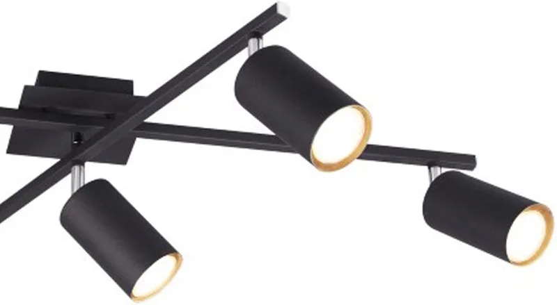 MARLEY - Plafondlamp - excl. 5x GU10 4,5 W fra Trio i Zwart mat – produktbillede