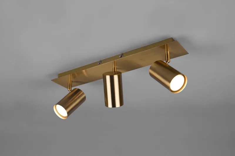 MARLEY - Spot - excl. 3x GU10 3W fra Trio i Oud messing – produktbillede