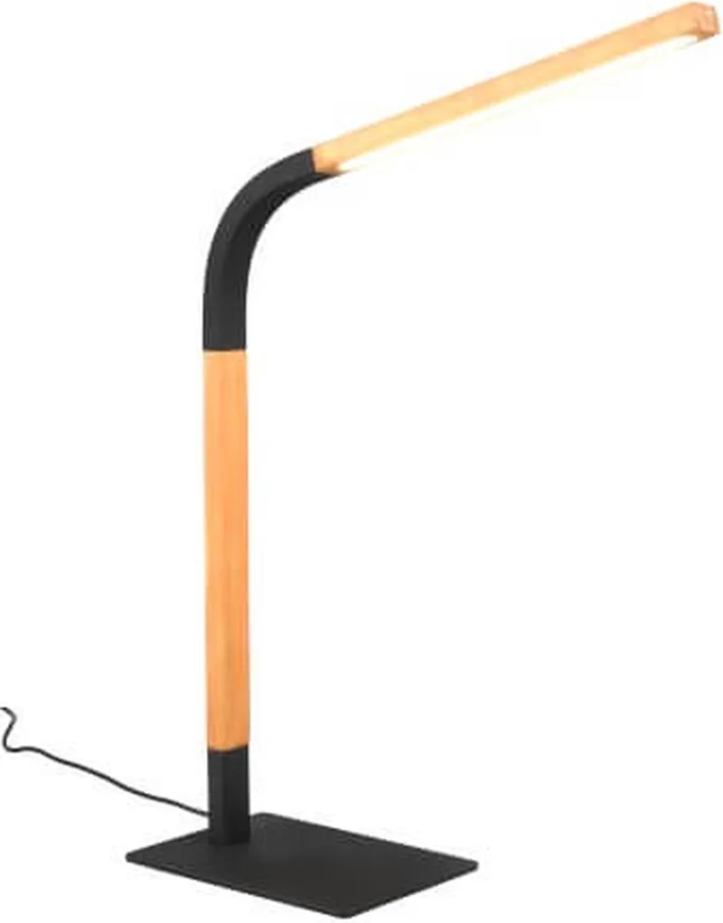 NORRIS - Tafellamp - Bureaulamp - incl. 1x SMD 7W - Touch functie - Snoerschakelaar fra Trio i Zwart mat – produktbillede