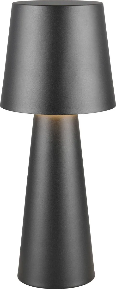 NUBIAN - Tafellamp - excl. 1x E27 7 W - Snoerschakelaar de Trio en Zwart mat – photo produit