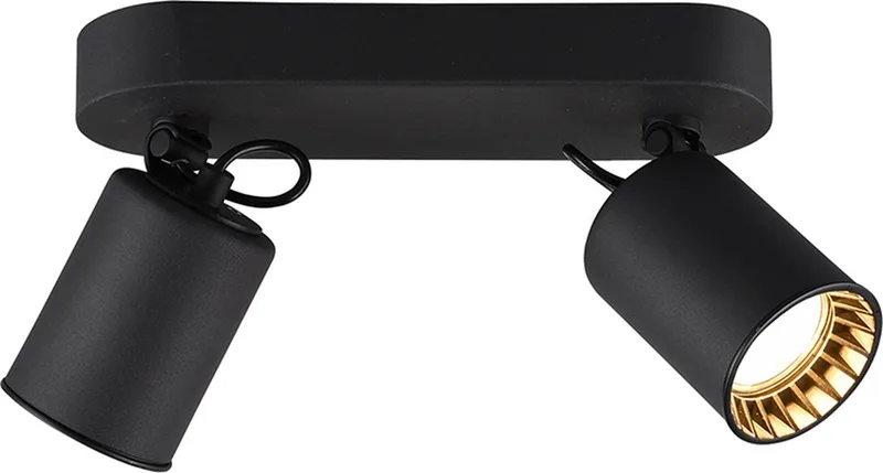 PAGO - Spot - mat - excl. 2x GU10 4,9 W - Plafondbevestiging fra Trio i Sort – produktbillede