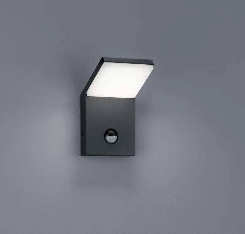 PEARL - Wandlamp - incl. 1x SMD 8 W - Dimbaar met schakelaar - Niet extern dimmerbaar - Geheugenfunctie - Buitenverlichting - IP54 de Trio en Anthracite – photo produit