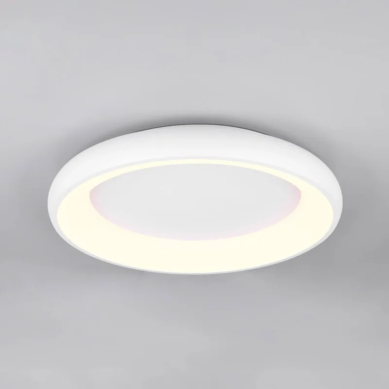 Plafondlamp Cardona, Ø 62 cm, mat wit, metaal, CCT de Trio en Wit mat – photo produit