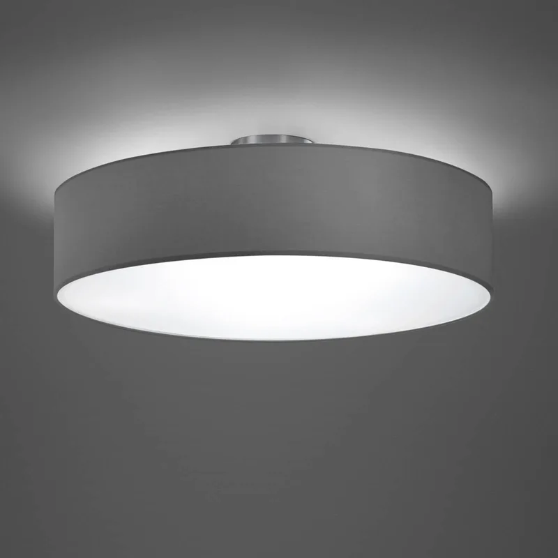 Plafondlamp Hotel, mat nikkel/grijs, Ø 50 cm fra Trio i Mat nikkel, Grå – produktbillede