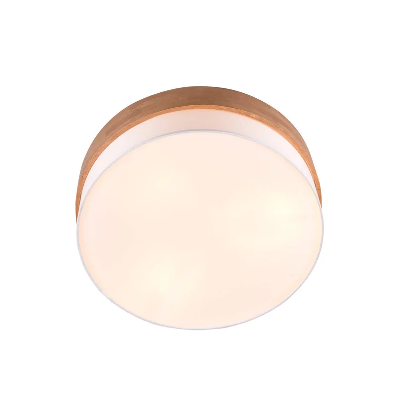 Loftslampe Seasons træ/hvid Ø 50 cm fra Trio i Brun, Hvid – produktbillede