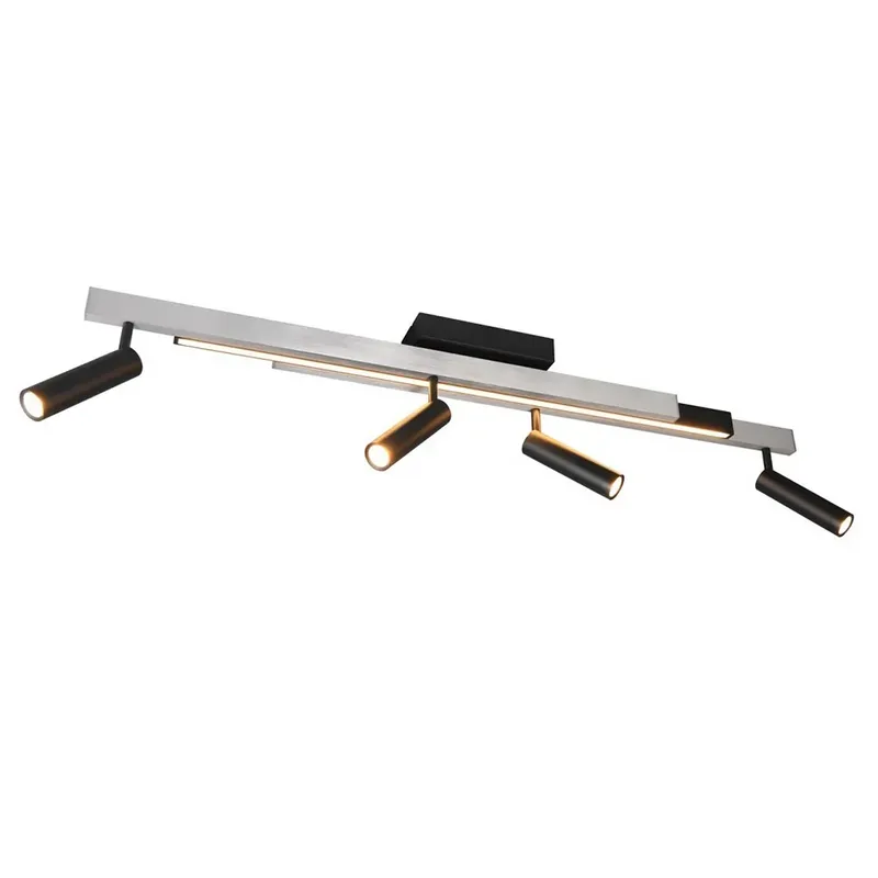Plafondlamp Zeno 4 lichts L 85 - 133 cm aluminium de Trio – photo produit
