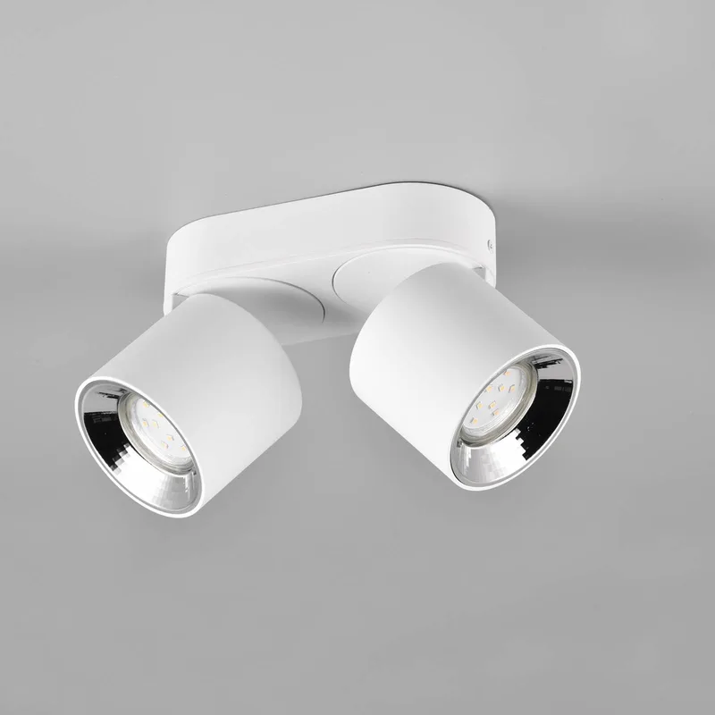 Plafondspot Guayana GU10 2-lamps wit van Trio in Mat wit – productfoto