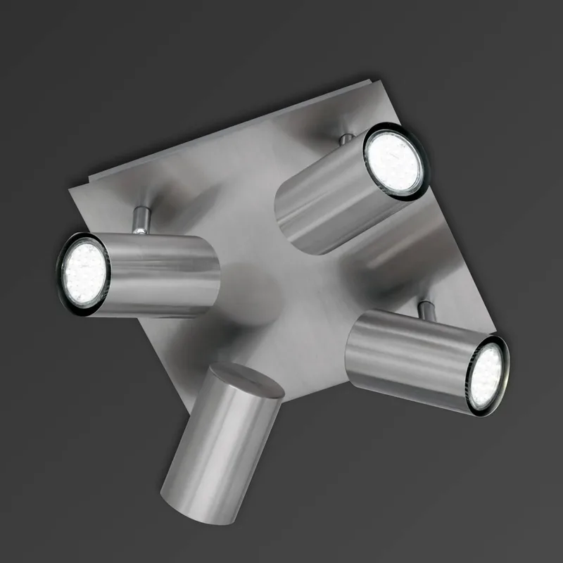 Plafondstraler Dora met vier lichtbronnen by Trio in Mat nikkel – product photo