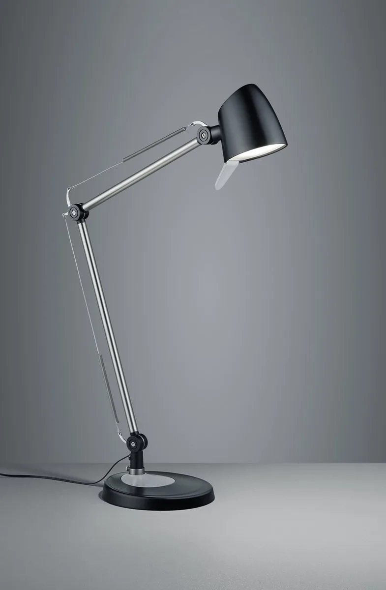 RADO - Tafellamp - mat - incl. 1x SMD 5W - Touchdimmer 4-voudig - In hoogte verstelbaar de Trio en Noir – photo produit