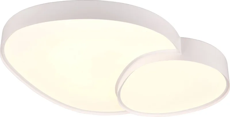 RISE - Plafondlamp - incl. 1x SMD 45W - Geintergreerde dimmer - Memory functie - Lichtkleur instelbaar de Trio en Wit mat – photo produit