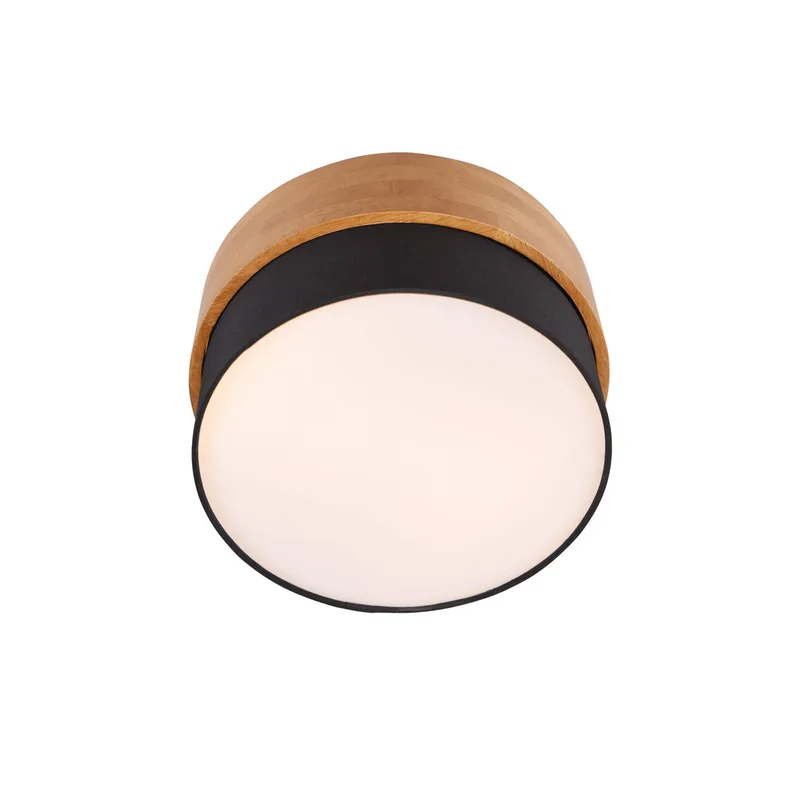 Deckenlampe Seasons, holz/schwarz Ø 30 cm von Trio in Braun, Schwarz – Produktfoto