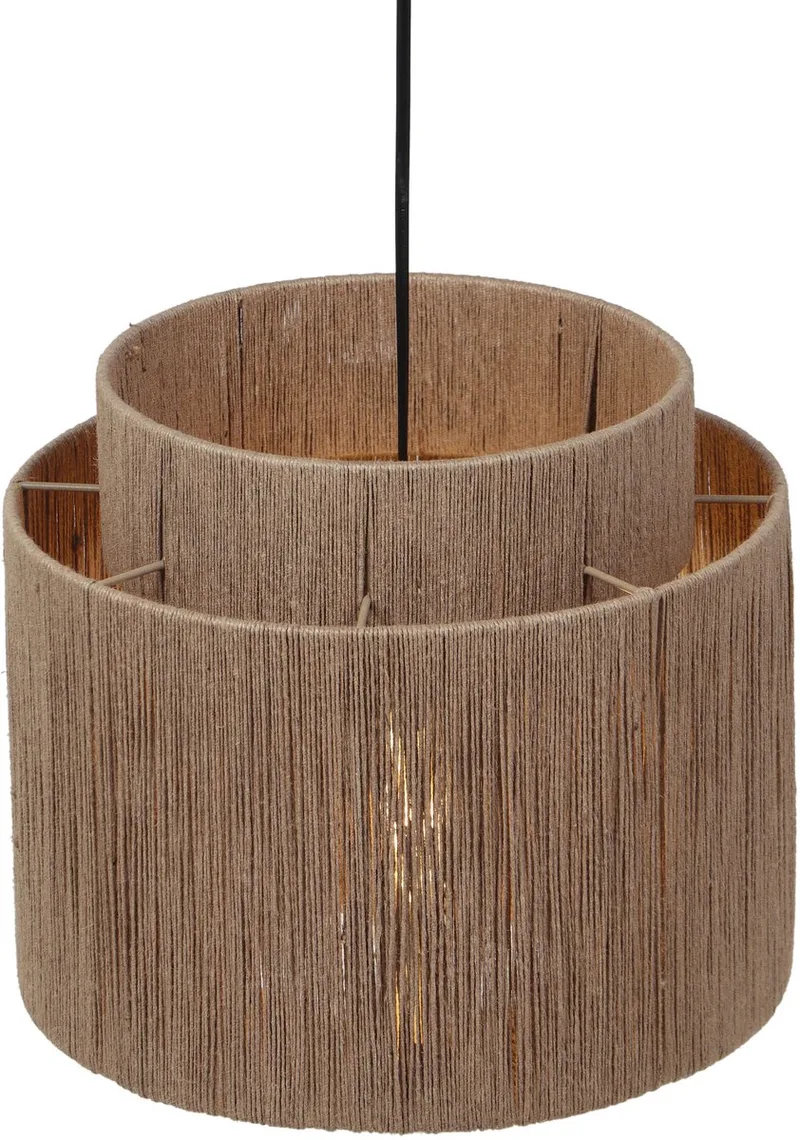 SMILLA - Hanglamp - excl. 1x E27 4 W - Plafondbevestiging - In hoogte verstelbaar - D: 31cm fra Trio i Zwart mat – produktbillede