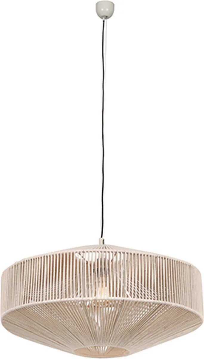 SVEA - Hanglamp - excl. 1x E27 4 W - D: 61cm - Plafondbevestiging - In hoogte verstelbaar von Trio in Crèmewit – Produktfoto